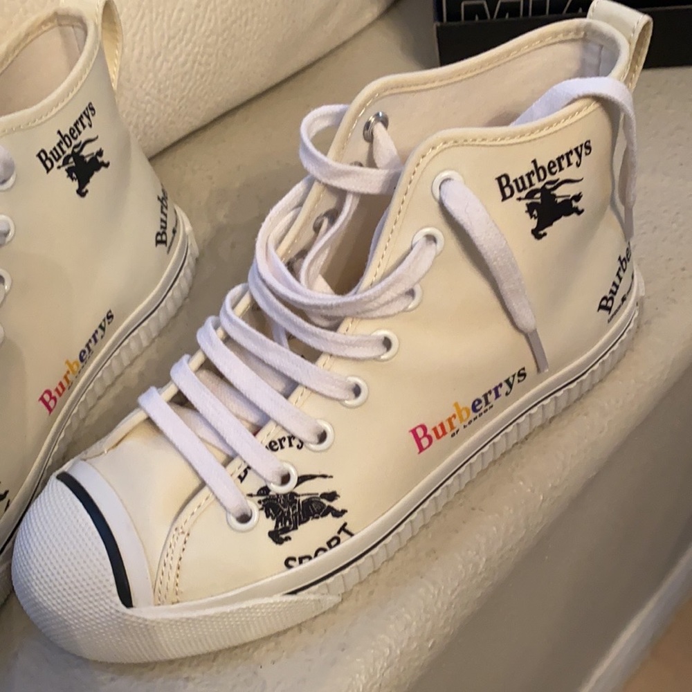 Burberry hi top sneakers